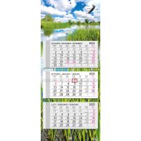 Opakowanie Kalendarz 2025 trójdzielny główka płaska Mazury