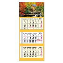 Opakowanie Kalendarz 2025 trójdzielny LUX gł. wypukły Jesień