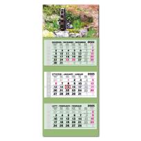 Opakowanie Kalendarz 2025 trójdzielny LUX gł. wypukły Ogrody