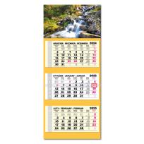 Opakowanie Kalendarz 2025 trójdzielny LUX gł. wypukły Woda