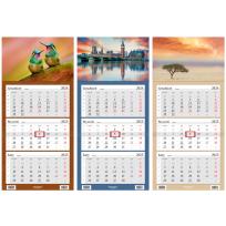 Opakowanie Kalendarz 2025 trójdzielny Lux mix HELMA