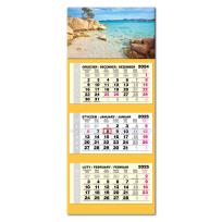Opakowanie Kalendarz 2025 trójdzielny LUX wypukły Sardynia