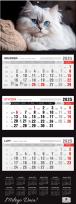 Okładka książki Kalendarz 2025 Trójdzielny Premium Kot