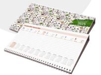 Opakowanie Kalendarz 2025 tygodniowy leżący na podstawce