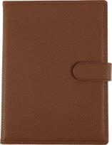 Opakowanie KALENDARZ A5 DZIENNY Z ZAPIĘCIEM 2024 EKOSKÓRA BRĄZOWY