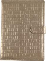 Opakowanie KALENDARZ A5 DZIENNY Z ZAPIĘCIEM 2024 KROKODYL JASNY BRĄZ