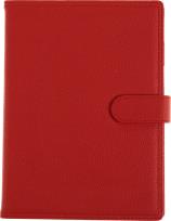 Opakowanie Kalendarz A5 tygodniowy z zapięciem 2024 ekoskóra czerwony