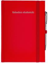Okładka książki Kalendarz akademicki A5 tyg Cross z gumką czerwony