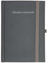 Okładka książki Kalendarz akademicki A5 tyg Cross z gumką srebrny