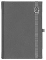 Opakowanie Kalendarz B5 dzienny Cross z gumką z azurową datówka Srebrny