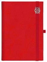 Opakowanie kalendarz b5 tygodniowy z notesem Cross z gumką z ażurową datówką Czerwony