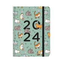 Opakowanie Kalendarz codzienny 2024 B6 Koty ALBI