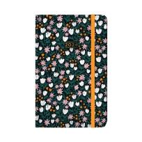 Opakowanie Kalendarz kieszonkowy 2024 Czarny w kwiaty ALBI