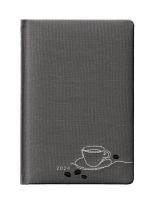 Opakowanie Kalendarz książkowy 2024 A5 dzienny haft szary