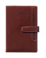 Opakowanie Kalendarz książkowy 2024 A5 dzienny magnes brązowy