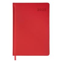 Opakowanie Kalendarz książkowy 2025 A5 czerwony EASY