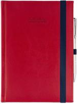 Okładka książki Kalendarz naucz. 2024/2025 A5 D gumka czerwony