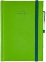 Okładka książki Kalendarz naucz. 2024/2025 A5 tyg. gumka seledyn
