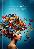 Okładka książki Kalendarz nauczyciela 2024/2025 B5 PCV Motyle