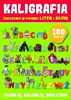 Okładka książki Kaligrafia ćwiczenia w pisaniu z naklejkami