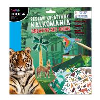 Opakowanie Kalkomania - zestaw kreatywny Zwierzęta KIDEA