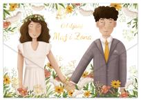 Opakowanie Karnet A5 ślub para młoda boho