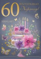 Opakowanie Karnet A5 Urodziny 60