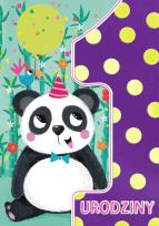Opakowanie Karnet A5 Urodziny roczek - Panda