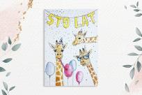 Opakowanie Karnet A5 Żyrafy