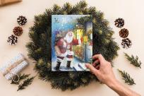 Opakowanie Karnet B6 BN Mikołaj u drzwi