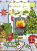Opakowanie Karnet B6 Boże Narodzenie Kominek