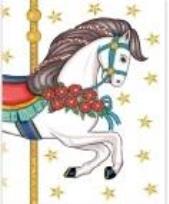 Opakowanie Karnet B6 Koń karuzela