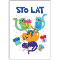 Opakowanie Karnet B6 Koty 3D