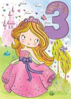 Opakowanie Karnet B6 Urodziny 3 - Królewna