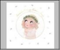 Opakowanie Karnet KW Komunia. Dziewczynka