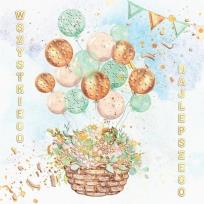 Opakowanie Karnet KW Kosz z balonami