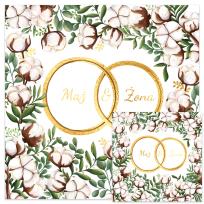 Opakowanie Karnet KWD ślub bawełna