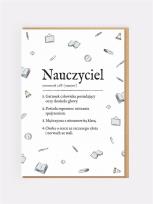 Opakowanie Karnet okolicznościowy Nauczyciel