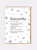 Opakowanie Karnet okolicznościowy Nauczycielka
