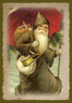 Opakowanie Karnet ST457 B6 + koperta Święta Gwiazdor/Mikołaj