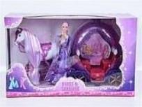 Opakowanie Karoca z koniem chodzącym na baterie i lalką