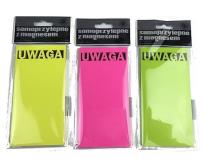 Opakowanie Karteczki elektrostatyczne 75x75mm 100K Uwaga