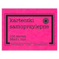 Opakowanie Karteczki samoprzylepne Fluo 38x51mm 100K róż