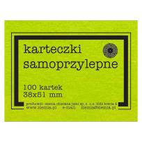 Opakowanie Karteczki samoprzylepne Fluo 38x51mm 100K zielone