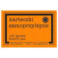 Opakowanie Karteczki samoprzylepne Fluo 50x75mm 100K pomar.