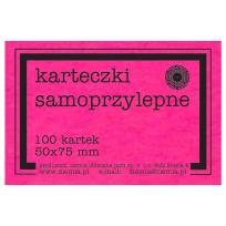 Opakowanie Karteczki samoprzylepne Fluo 50x75mm 100K róż