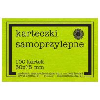 Opakowanie Karteczki samoprzylepne Fluo 50x75mm 100K zielone