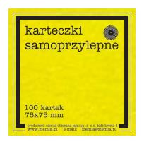 Opakowanie Karteczki samoprzylepne Fluo 75x75mm 100K żółte