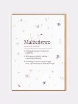 Opakowanie Kartka okolicznościowa Definicja Małżeństwa kartka ślubna