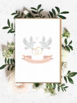 Opakowanie Kartka okolicznościowa Oficjalnie Zaobrączkowani kartka ślubna